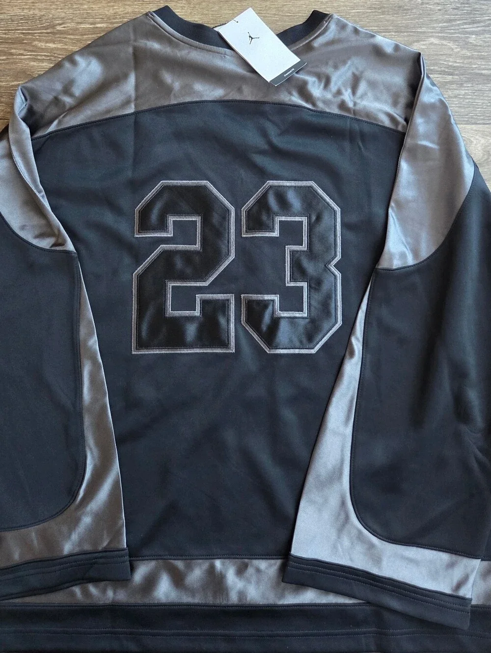 Nike Air Jordan Jumpman Brooklyn Collegiate LS Hockey Jersey Mens Size XL